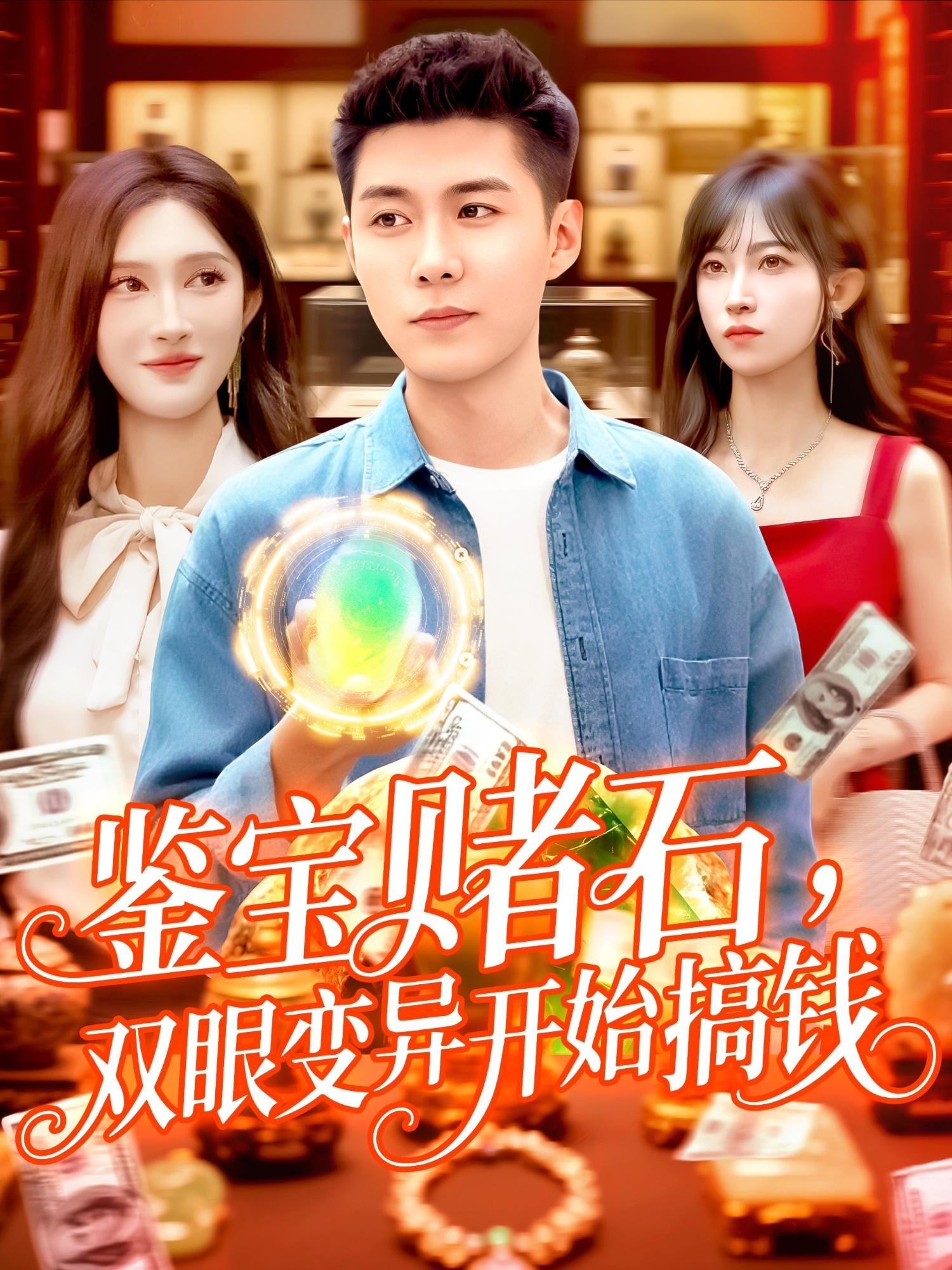 鉴宝赌石双眼变异开始搞钱（99集）赵亦菲&韩雨轩-免费短剧