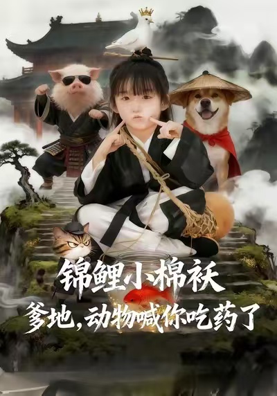 锦鲤小棉袄爹地，动物喊你吃药了（50集）维尼&张宸彬-免费短剧