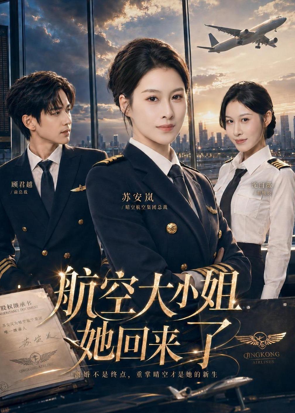 航空大小姐她回来了(60集)夏天琪&戴睿-免费短剧