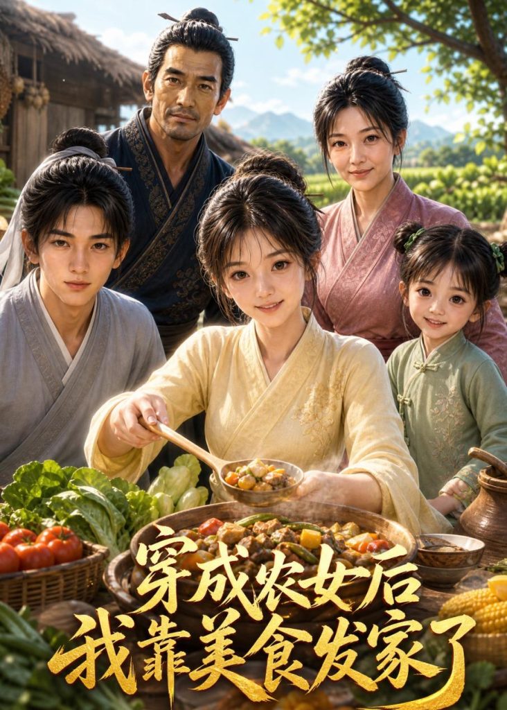 穿成农女后我靠美食发家了（80集）AI短剧-免费短剧