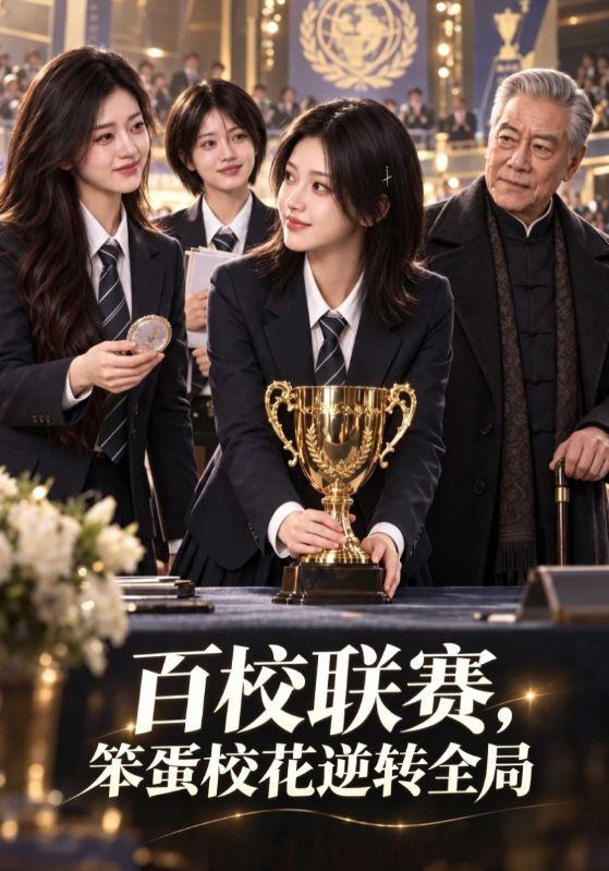 百校联赛，笨蛋校花逆转全局（60集）-免费短剧