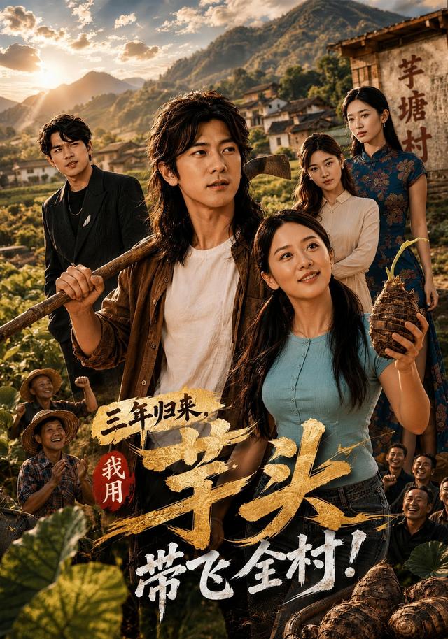 三年归来，我用芋头带飞全村！（53集）刘明启&张心然&关瑶-免费短剧