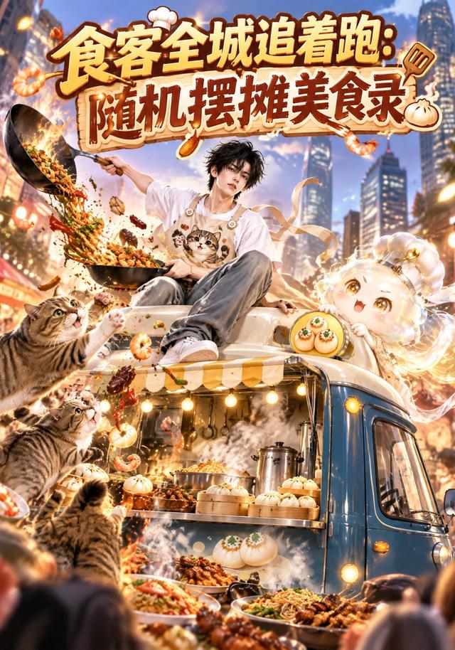 食客全城追着跑：随机摆摊美食录（145集）-免费短剧