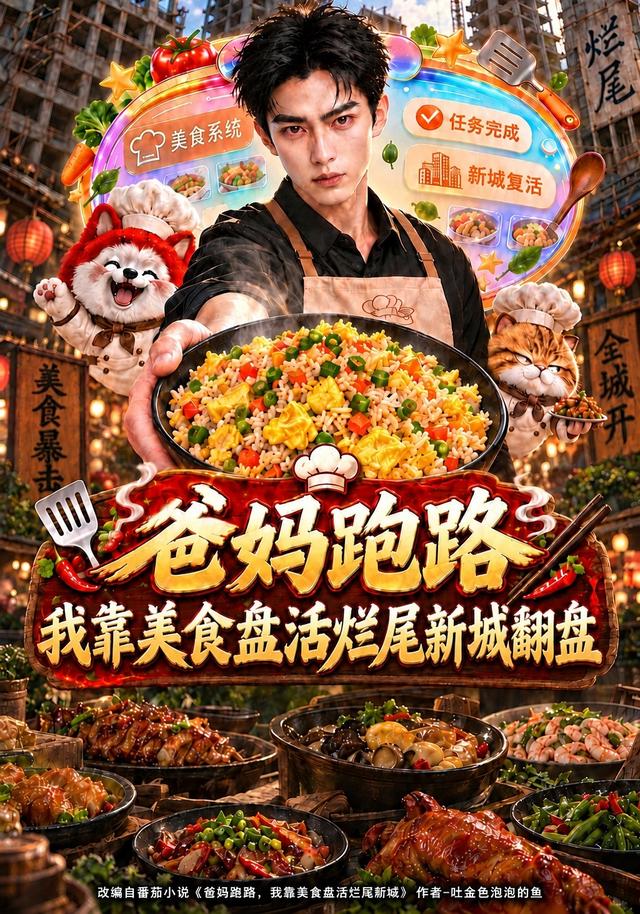 爸妈跑路,我靠美食盘活烂尾新城翻盘(274集)-免费短剧