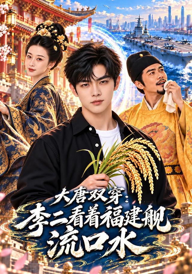 大唐双穿,李二看着福建舰流口水(75集)-免费短剧